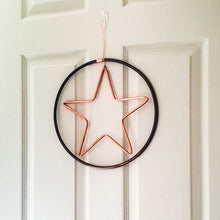 Load image into Gallery viewer, Copper Star and Circle Wreath