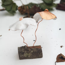 Load image into Gallery viewer, Little White and Copper Toadstools