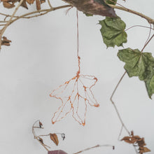 Load image into Gallery viewer, Copper Fallen Maple Leaf