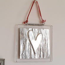 Load image into Gallery viewer, Little Silver Love Heart Plaque