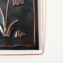Load image into Gallery viewer, Snowdrop of Hope Copper Plaque