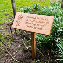 Load image into Gallery viewer, Personalised Coronation Tree Plaque