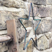 Load image into Gallery viewer, Green Copper Metal Star