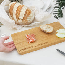 Load image into Gallery viewer, Personalised Engraved Oak Serving & Chopping Board