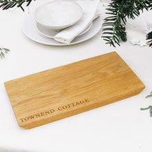Load image into Gallery viewer, Personalised Engraved Oak Serving & Chopping Board