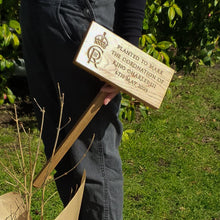 Load image into Gallery viewer, Personalised Coronation Tree Plaque