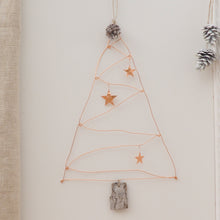 Load image into Gallery viewer, Copper Wire Christmas Tree Wall Hanging