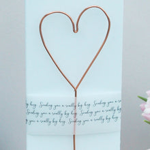 Load image into Gallery viewer, Really Big Hug Copper Heart Card
