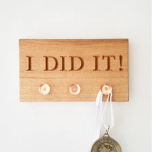 Load image into Gallery viewer, Mini Medal Display Holder in Oak