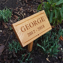 Load image into Gallery viewer, Classic Oak Memorial Plaque