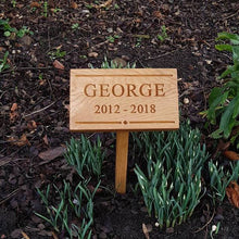 Load image into Gallery viewer, Classic Oak Memorial Plaque