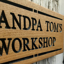 Load image into Gallery viewer, Personalised Engraved Oak Sign