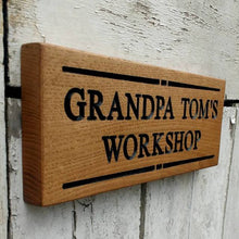 Load image into Gallery viewer, Personalised Engraved Oak Sign