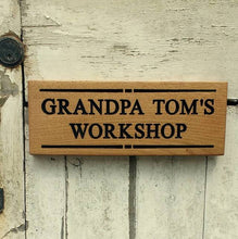 Load image into Gallery viewer, Personalised Engraved Oak Sign