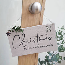 Load image into Gallery viewer, Personalised Engraved Christmas Sign