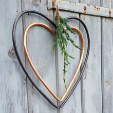 Load image into Gallery viewer, Copper Nesting Hearts Decoration