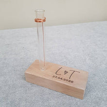 Load image into Gallery viewer, Personalised Little Wedding Anniversary Bud Vase