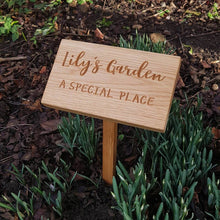 Load image into Gallery viewer, Modern Oak Memorial Plaque