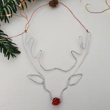 Load image into Gallery viewer, Wire Rudolph Hanging Decoration
