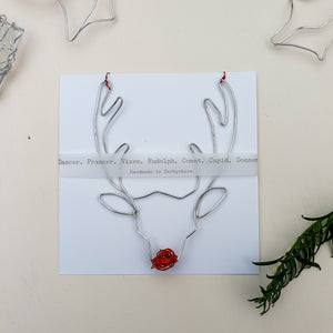 Wire Rudolph Hanging Decoration