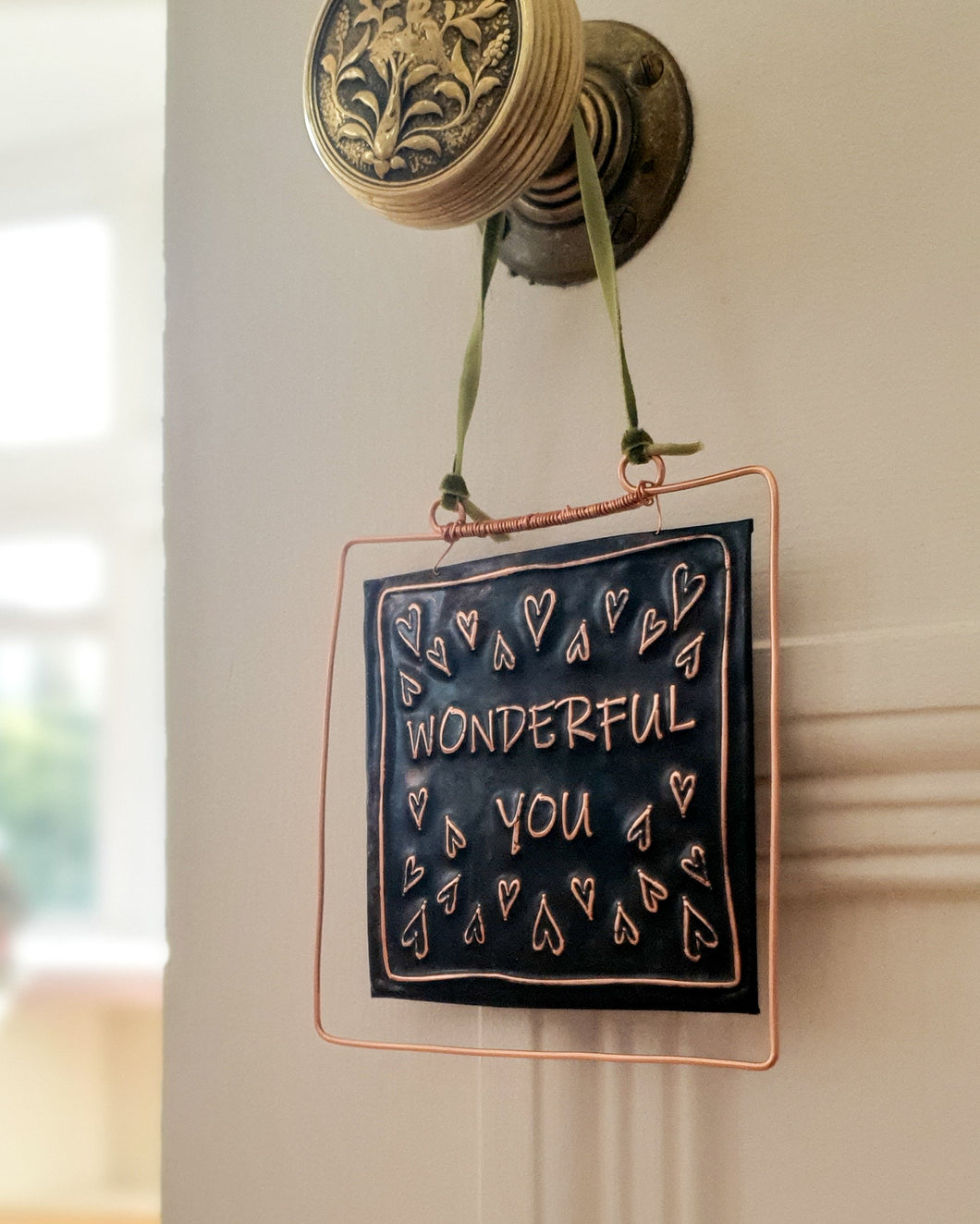 Wonderful You Copper Plaque