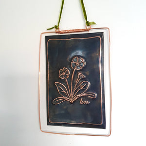 Primrose of Love Copper Plaque