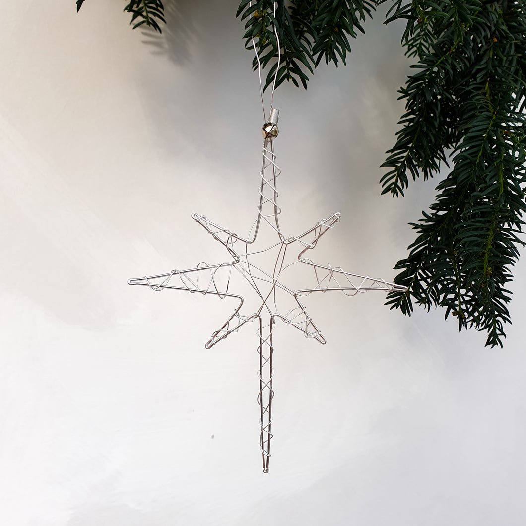 Silver North Star Decoration