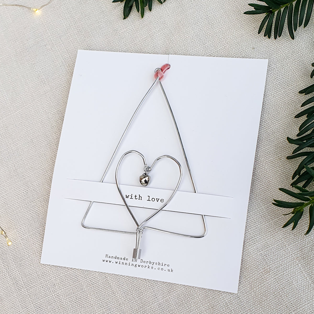 Silver Heart in Tree Decoration – Winning Works